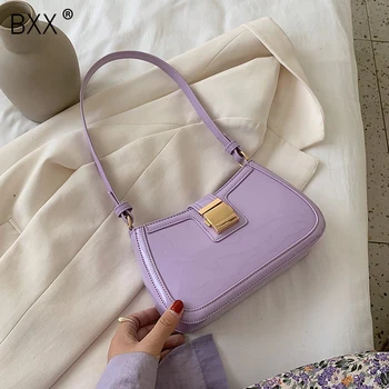 

[BXX] Small PU Leather Crossbody Bags For Women 2020 Solid Color Fashion Shoulder Handbags Female Travel Cross Body Bag HN081