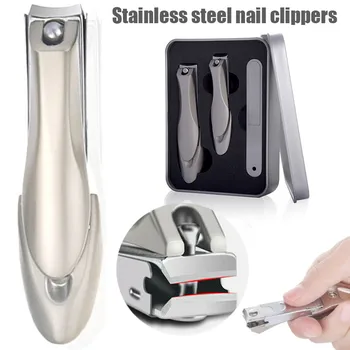 

Toe Nail Clippers Nippers Cutter Anti-splash Stainless Steel Manicure Tool Set SK88