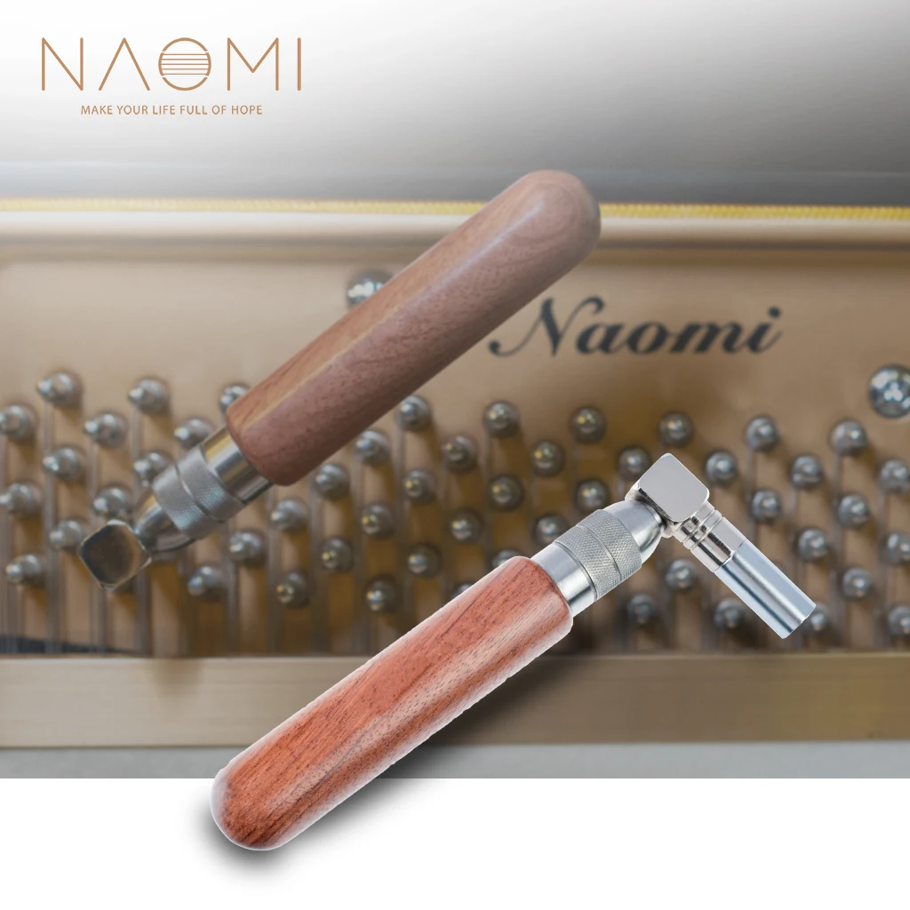 Naomi PianoTuning гаечный ключ, инструмент, восьмиугольный сердечник, молоток из нержавеющей стали, палисандр, ручка, инструмент для настройки, гаечный ключ# 1111A