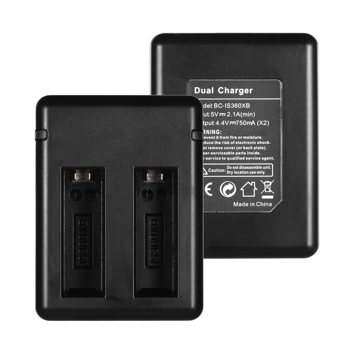 Высококачественное зарядное устройство с двумя слотами для камеры с USB кабель с индикатором светильник совместим с Insta360 аккумулятором для камеры one X