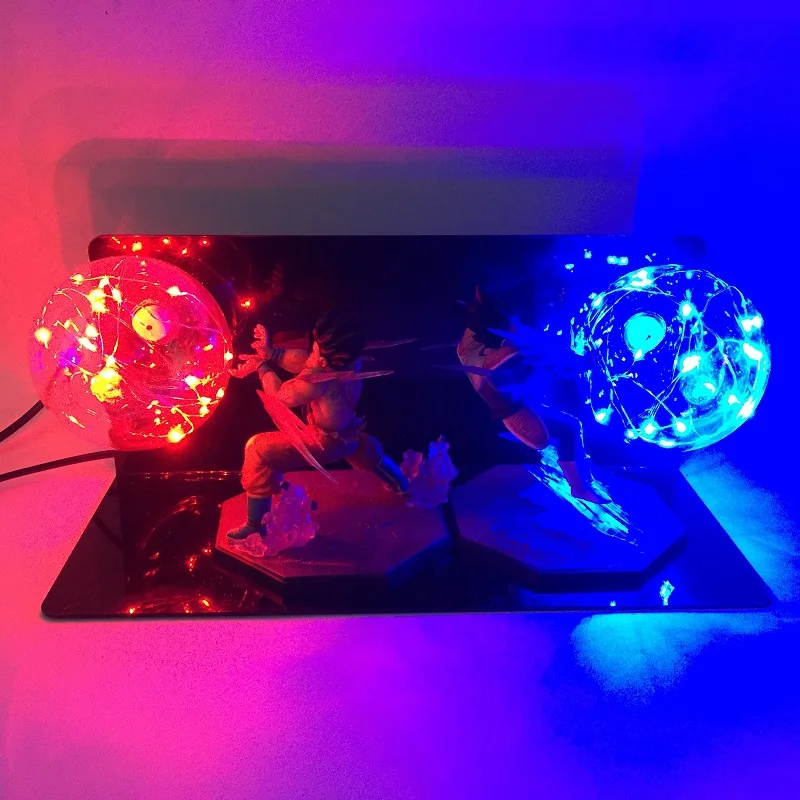 Dragon Ball Z Vegeta Son Goku Супер Saiyan светодиодная осветительная лампа аниме Dragon Ball Z Vegeta Гоку драгонболл зет Светодиодная лампа ночник