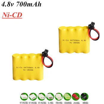 

4.8v Rechargeable Battery For Rc toys Cars Tanks Robots Gun Parts Ni-cd AA 4.8v 700mah Battery Pack For Rc Boats 1pcs to 10pcs