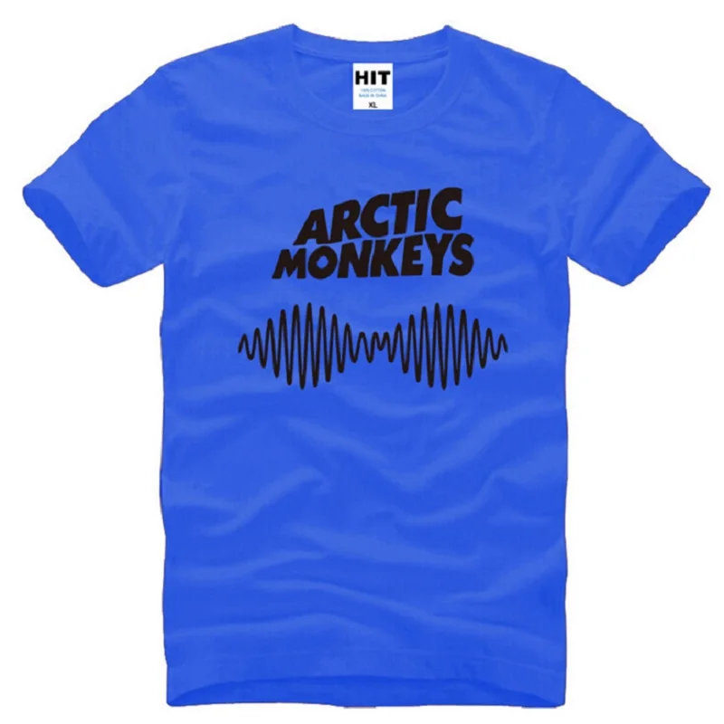 Летний стиль Харадзюку Arctic Monkeys T рубашки мужские хлопковые свободные короткий рукав Для мужчин's футболка в стиле рок Мода Мужской Хип Хоп футболки