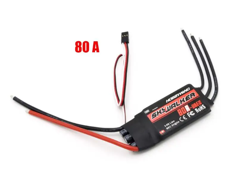 Skywalker 80A Hobbywing Skywalker 40A 50A 60A 80A 15A 20A 30A ESC контроллер скорости с UBEC для RC самолетов вертолет - Цвет: Skywalker 80A