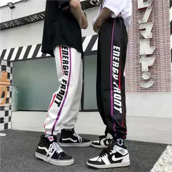 

2019 New Fashion Pants INS summer sports pants Women loose Harajuku bf wild beam casual pant