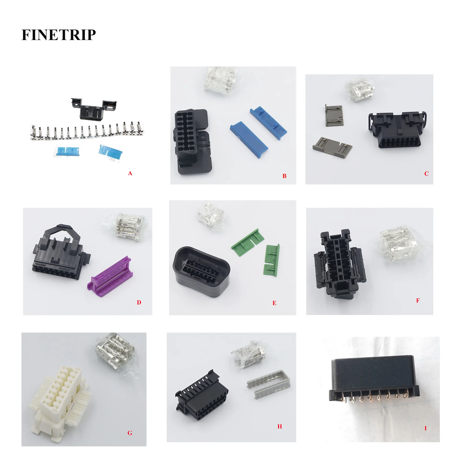 2022 FINETRIP Auto Parts 16 Pin OBD2 OBD-II Socket Automotive Diagnostic Interface Female Connector for bmw vw toyota | Автомобили и