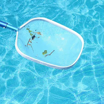 

Swimming Pool Leaf Net Mesh Skimmer Net Aluminium Frame 51.5 x 33.3cm for Swimming Pool Leaves Blue XR-Hot