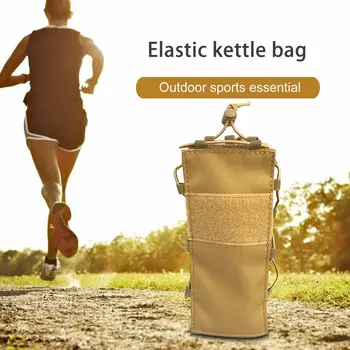 

Elastic Tactical Water Bottle Bag Nylon Belt Pouch Military Sports Kettle Holder Durable Pouch for Camping Hiking Hunting