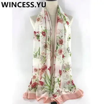 

2019 Hot Sale New Fashion Women Flower Scarves Women's Hijab Spring Autumn Long Shawls Wraps
