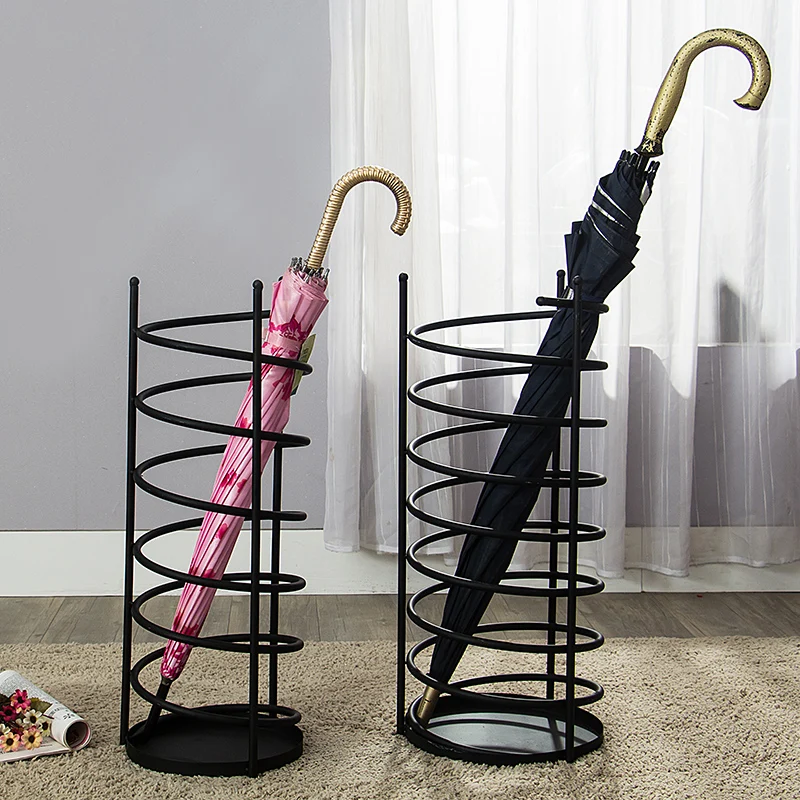 Household umbrella Stand storage bucket door umbrella holder stand home hotel metal Umbrella storage rack shelf mx10291159