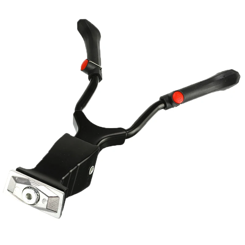 Двойной центр ног MTB Горный стенд велосипед Kickstand Алюминиевая Регулируемая Установка 2"-28" устойчивая поддержка стояночный кронштейн