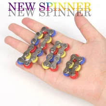 Chaîne Fidget Spinner à 12 nœuds anti Stress pour adultes et enfants, chaîne de vélo à main, autisme tdah, anti Stress