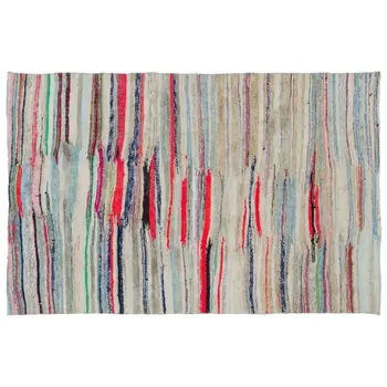 

Handmade Multicolor Vintage English Striped Rug Area Rug 170x260 Cm-5'7''X8'6''