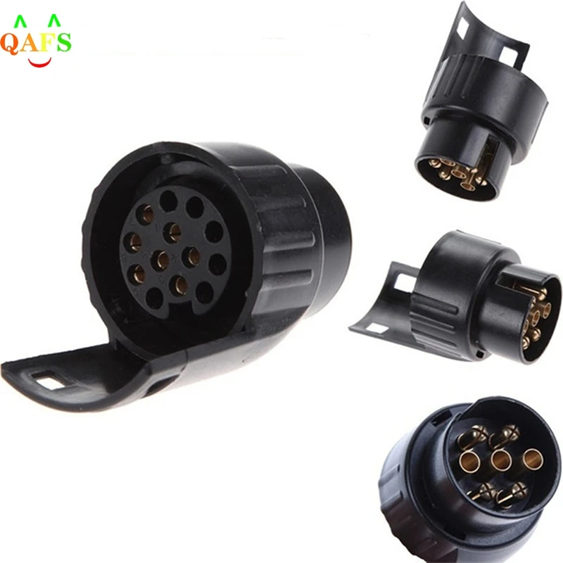 7 Pin To 13 Pin Mini Car Truck Trailer Connector Electric Adapter Plug