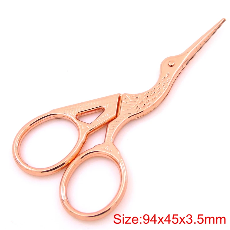 02-9.4cm Rose gold VOILEY винтажные ножницы для шитья и вышивания, инструмент для вышивания крестиком, инструмент для вышивания, рукоделия, портновские ножницы, аксессуары для шитья - Цвет: 02-9.4cm Rose gold