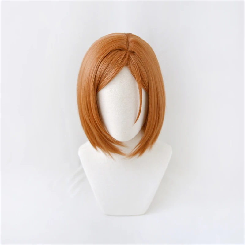Парик для косплея нобара кугиса из аниме «джутсу», косплей из мультфильма «кугисаки», кукубара кугисаки, с шапочкой