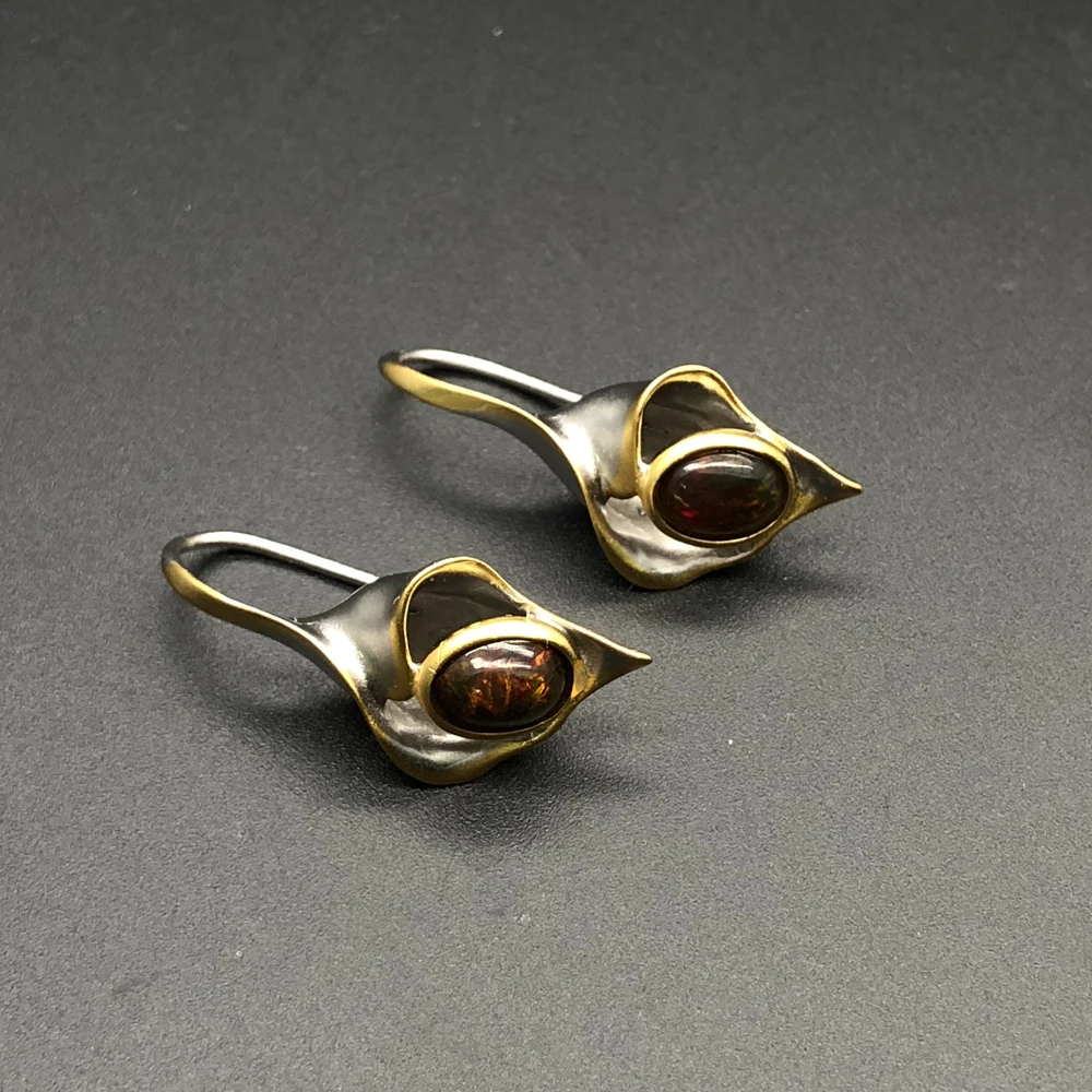 Top quality opal earrings natural gemstone fine jewelry 925 sterling silver unique design for girls fine jewelry tbj promotion Top quality opal earrings natural gemstone fine jewelry 925 sterling silver unique design for girls fine jewelry tbj promotion