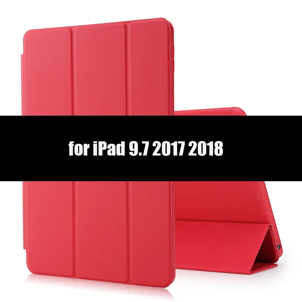 Pu кожаный чехол для ipad 9,7 air 1 2 5th 6th Generation, Aiyopeen Магнитный Флип смарт-чехол для ipad 4 3 2 Чехол - Цвет: Red-D