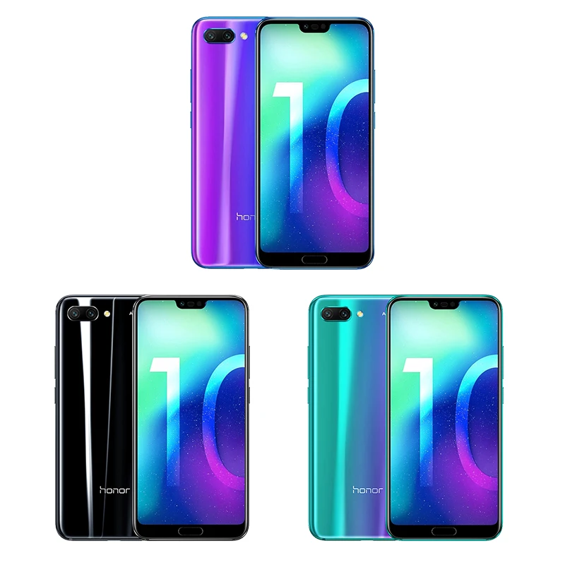 Глобальная версия Honor 10, 4 Гб, 128 ГБ, мобильный телефон Kirin 970, четыре ядра, 5,84 дюйма, FHD экран, 24 Мп+ 16 МП, двойная тыловая камера, 24 МП, фронтальная камера