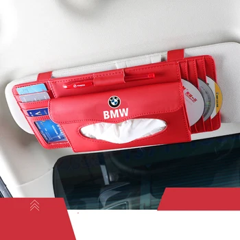 

Multi-function card holder Car Tissue Box PU Car Sun Visor Hanging Type Tissue Cover For Bmw x1 x3 x5 x6 z4 f10 f20 f30 e36 e39