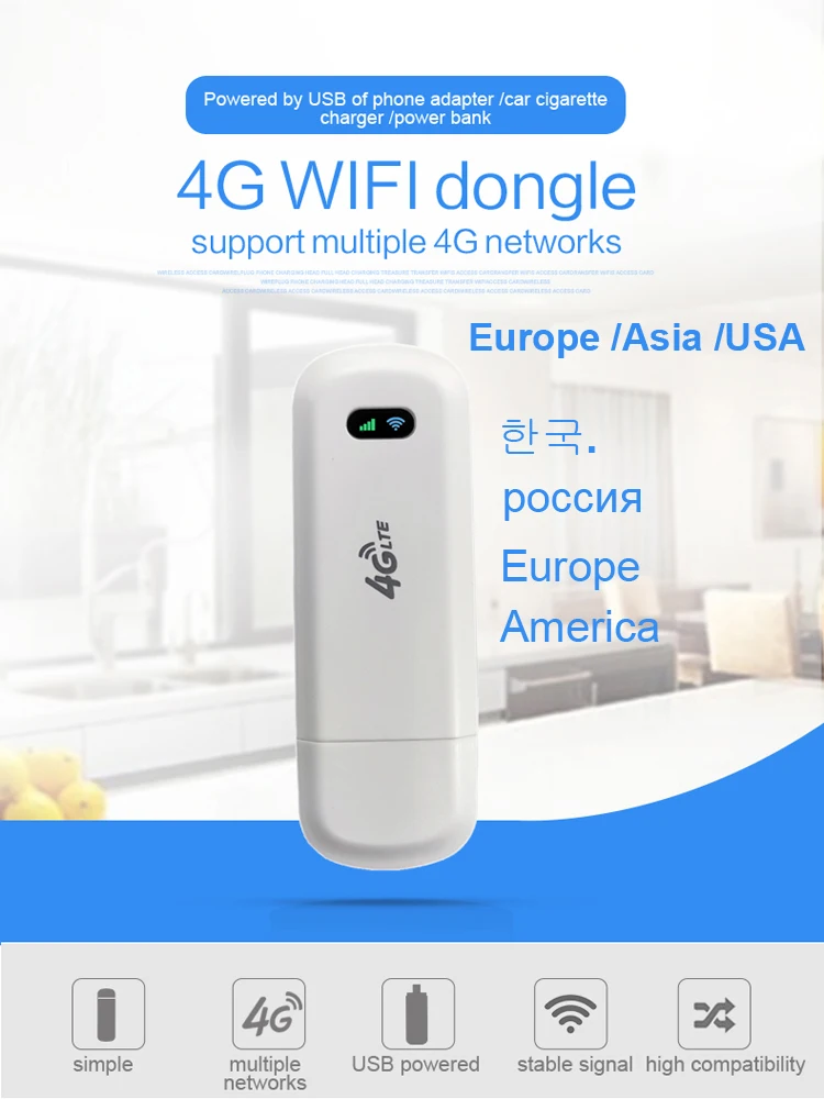 Ldw922 roteador wifi 3g/4g, dongle 4g portátil sem fio lte usb modem dongle nano sim ponto quente de bolso para cartão