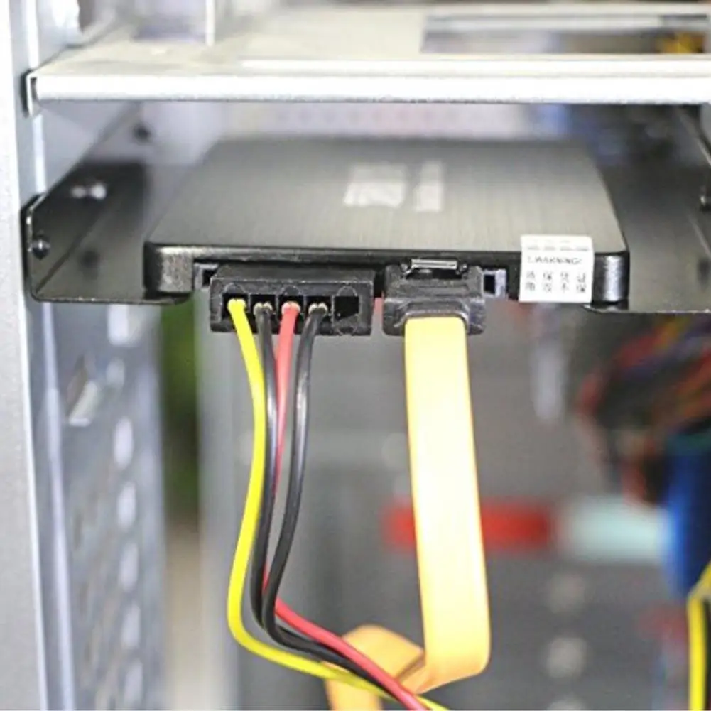 2.5 in 3.5 SSD HDD 홀더 금속 장착 어댑터 브래킷 컴퓨터 케이스 도크 하드 디스크 드라이브 (PC 하드 드라이브 인클로저 용)
