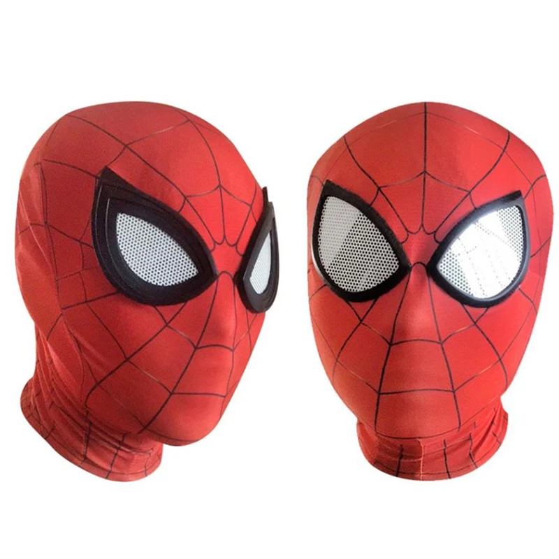 Питер Паркер Человек паук мальчик маска линзы 3D косплей Паук Мальчик супергерой