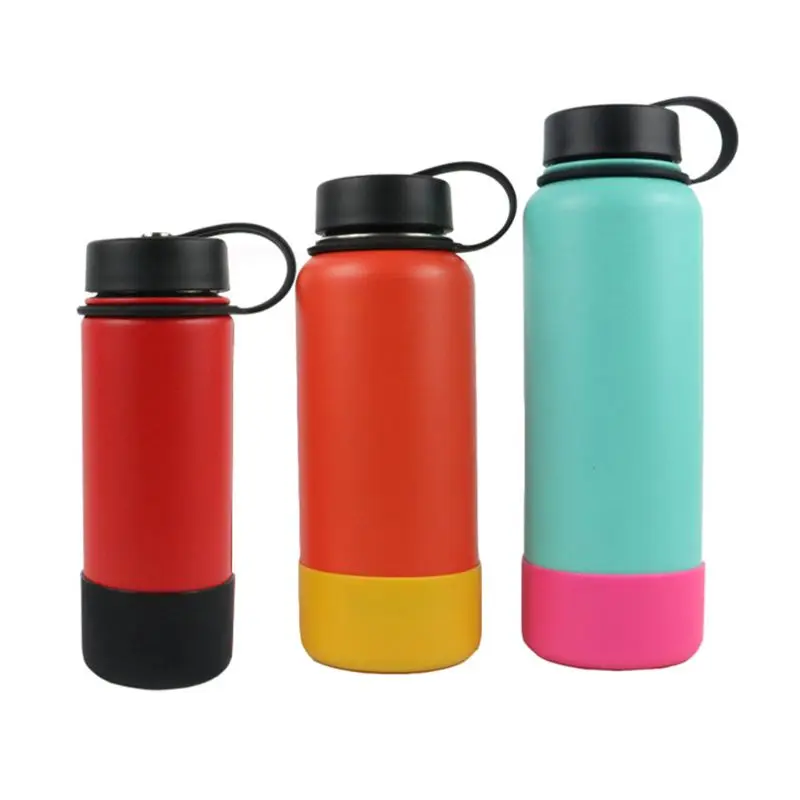 Silicone Protective Sleeve for 12oz 32oz 64oz Portable Stainless Steel Bottle NEW