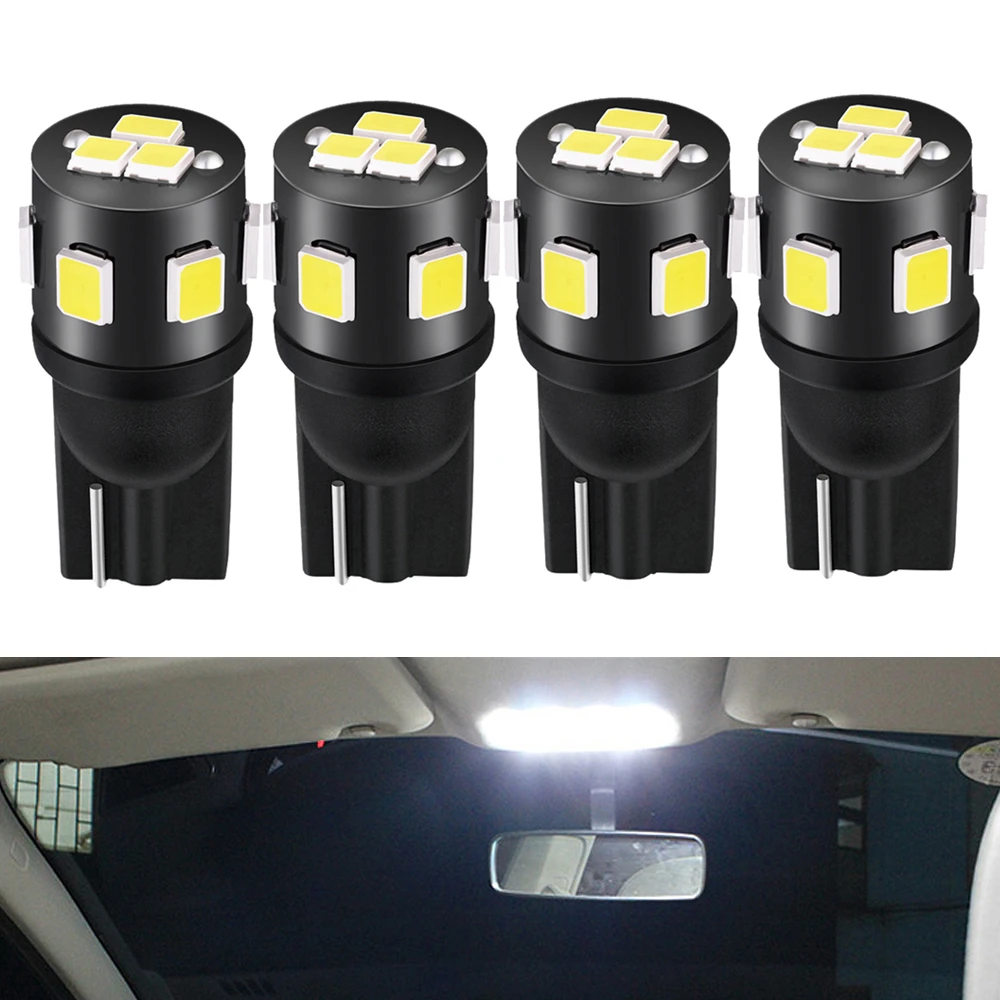 4x W5W T10 Led 9SMD 2825 лампа для чтения автомобиля внутренняя Peugeot 307 206 308 3008 407 207 208 508 2008 406