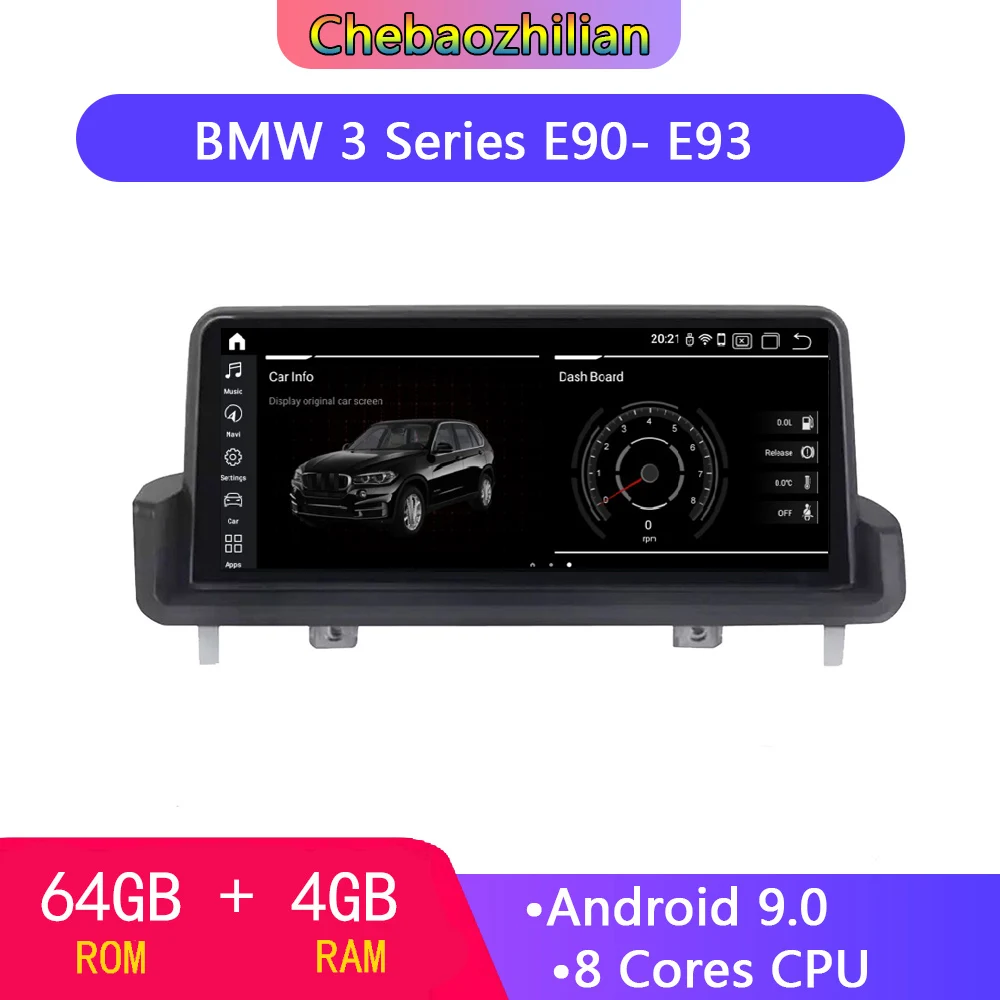 10 25 дюймов Android 9 0 для BMW 3 серии E90-E93 2006-2011 Автомобильный GPS Радио мультимедийный
