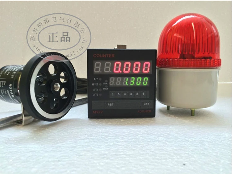 

Meter Meter with Encoder Electronic Digital Display Roller Type Length Measurement Meter Belt Early Alarm Controller