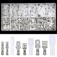 450PCS 2.8/4.8/6.3mm Assorted Automotive Splice Crimp Terminals Insulated Electrical Wire Butt Connectors Kit Female Male Spade