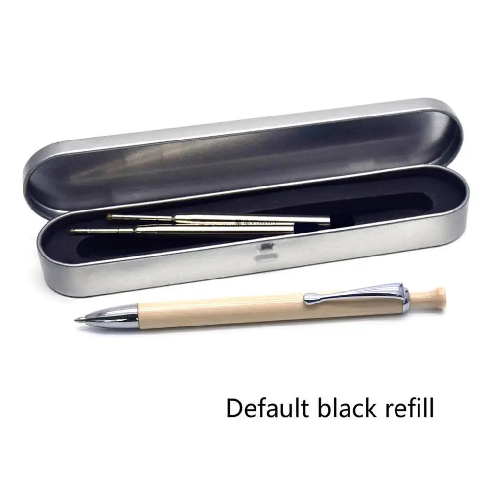 Pen box-Black ink CCCAGYA A125 новая деревянная шариковая ручка высокого качества обучающая ручка школы офиса заправка& Отель бизнес Пишущие принадлежности подарочная ручка - Цвет: Pen box-Black ink