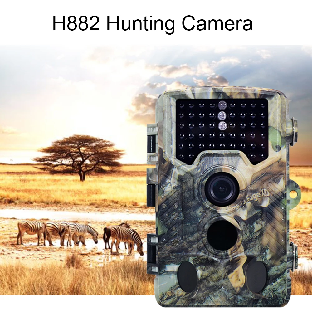 Охотничья камера 2," TFTLCD HD 1080P до 16MP 5MP CMOS сенсор H882 Trail камера s 12MP IR ночного видения Водонепроницаемая камера