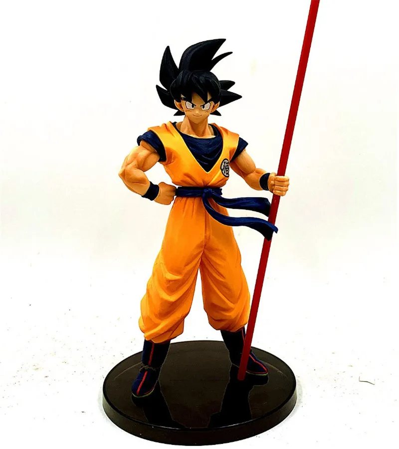 Новые различные Dragon Ball Z Goku Vegeta Broli Torankusu Фигурки ПВХ Коллекция Модель игрушки для Рождественский подарок есть база - Color: 27CM