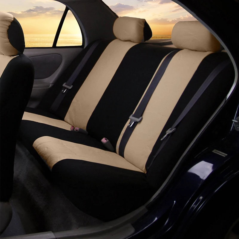 Tanie Pełny zestaw pokrowce na siedzenia samochodowe uniwersalne dopasowanie ochraniacze fotelik samochodowy wysokiej jakości auto akcesoria do wnętrza samochodu Largus beżowy dla Lada