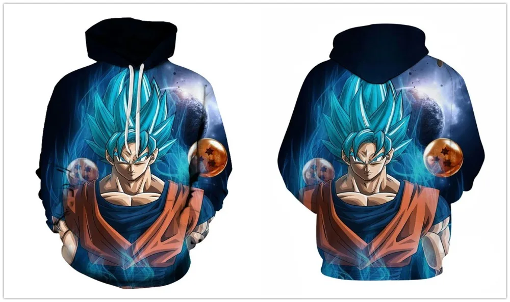 Dragon Ball Z Strong Goku 3D пуловер с капюшоном крутой мужской женский спортивный костюм уличная Толстовка Harajuku толстовки с капюшоном размера плюс