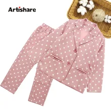 Детская одежда; куртка в горошек и штаны; Одежда для девочек; модные вечерние комплекты одежды для девочек; Осенняя школьная детская зимняя одежда