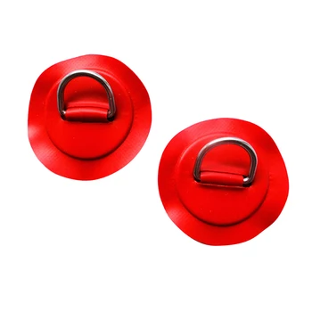 

2x Kayak D-Ring Attachment Pad Patch For PVC Inflatable Boat Raft Surfboard
