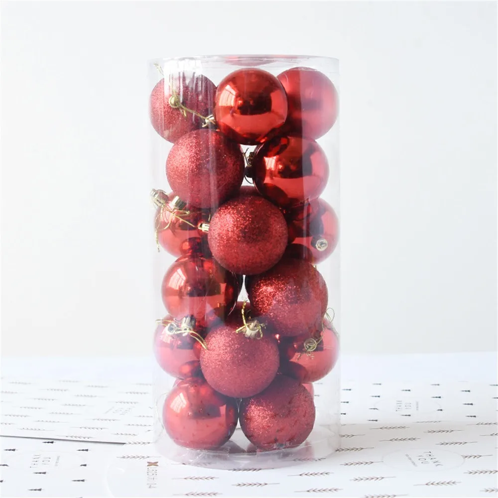 Рождественский шар 24 шт. блестящий и полированный глянцевый елочный шар украшения 1,5 ''10,20