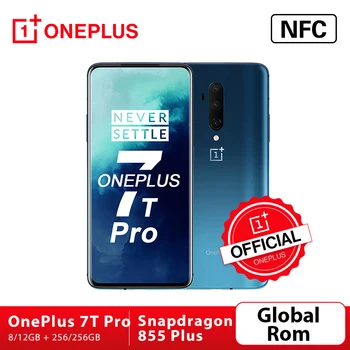 Перейти на Алиэкспресс и купить В наличии OnePlus 7T Pro Global ROM Snapdragon 855 Plus 8 Гб 256 ГБ 6,67 ''жидкий AMOLED 90 Гц экран 48MP Тройная камера 4085mA