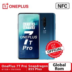 Официальный магазин OnePlus 7T Pro OnePlus Global ROM Snapdragon 855 Plus 8 Гб 256 ГБ 6,67 ''жидкий AMOLED экран 90 Гц Тройная камера 48 МП