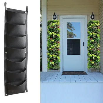 

Plant Growth Bag Fabric Raised Garden Bed Rectangle Breathable Planting Container Vegetable Planting Jardin Vertical Pot#Y2