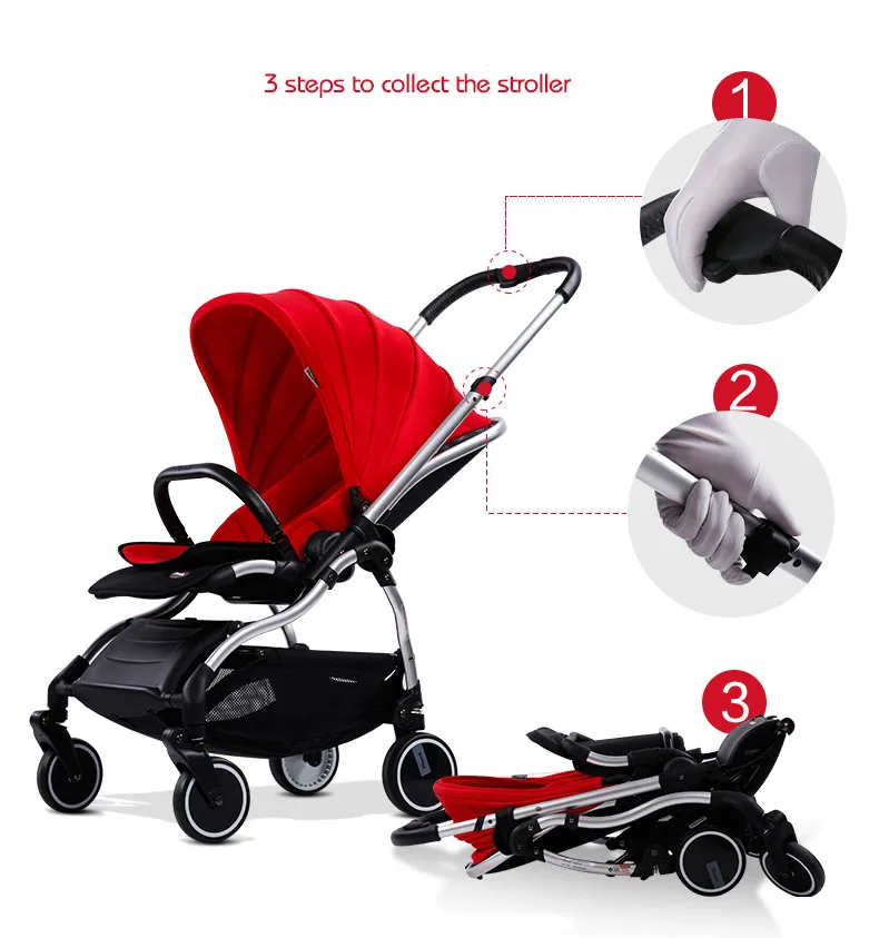 Pouch folding baby carriage Super light baby stroller easy to Carry and Folding Portable Baby pram