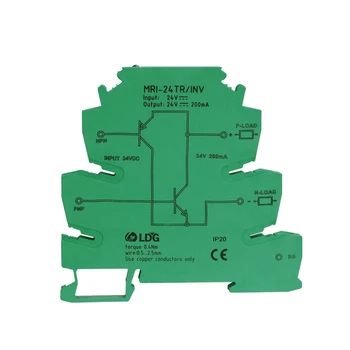 

MRI-24TR/INV 1pcs NPN PNP Signal Inversion Opticalcoupler Interface Relay Module LED Indicator PLC Optocoupler Isolation Relay