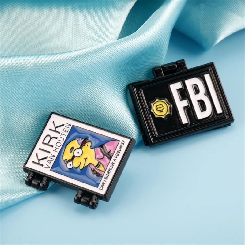 Fashion Creative X Files Pins Fbi Fox Mulder Id Card Brooches Kirk Enamel Hat Backpack Jacket Lapel Pins Badge Jewelry Gifts Brooches Aliexpress