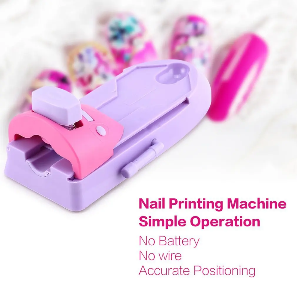 Принтер для дизайна ногтей-самообслуживание для печати, маникюрный аппарат для ногтей, штамп, инструмент для маникюра, штамп