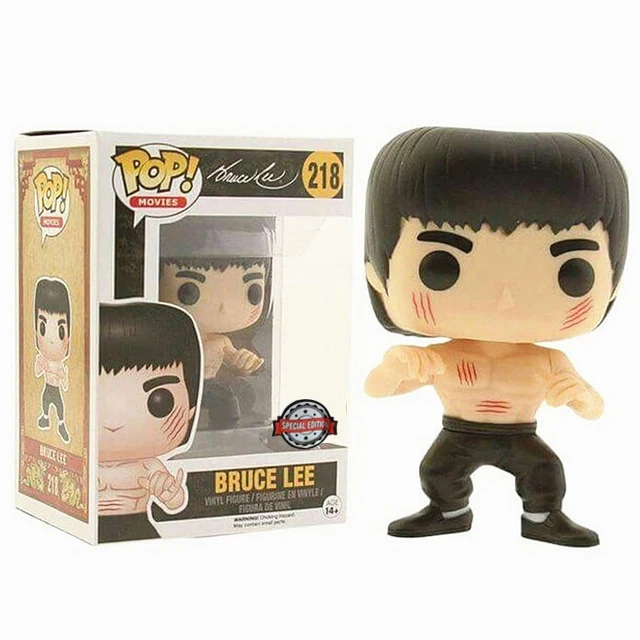 FUNKO POP New Arrival Limited Edition Bruce Lee Vinyl Action Figure Collectible Model Toys For Children Christmas Gift - Цвет: 218  1