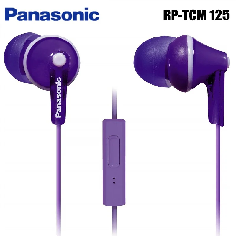 

Original Panasonic RP-TCM125 In-Ear Earbuds Headsets Music Earphones 3.5mm Universal for Samsung Xiaomi huawei mobile phone