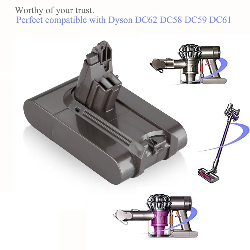 Литий ионный аккумулятор Dyson dc62 4 0/6 8/38Ah 21 6 в для V6 DC58 DC59 DC61 DC62 DC74 SV07 SV03 SV09